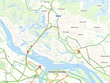 Многокилометровая пробка образовалась у Борского моста