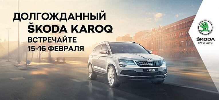 Долгожданный SKODA KAROQ в автоцентре БЛИК-АВТО 15-16 февраля!