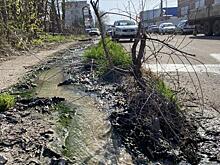 В Курске канализационный ручей шестой год течёт в Сейм