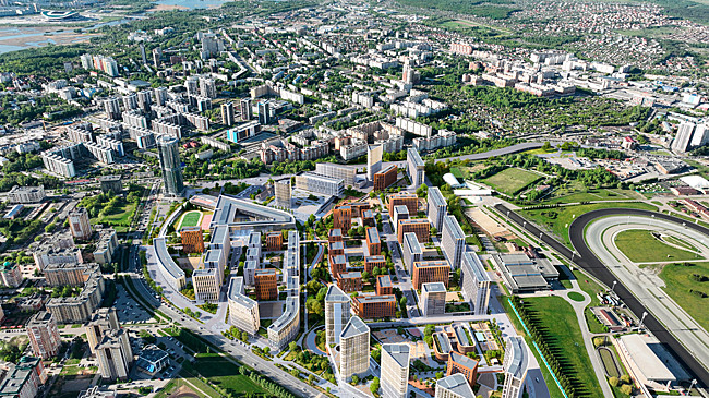 На территории старого аэропорта построят жилой квартал. Будет 13 домов до 25 этажей
