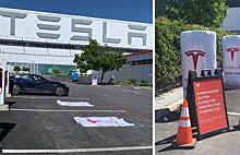 Новая станция Supercharger V3 компании Tesla, способна зарядить до 1500 электрокаров в день