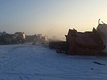 Там за туманами. На трассе «Иртыш» столкнулись два грузовика