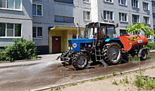 Полив дворов в жару возобновили в Воронеже управляющие компании, входящие в ГК «ПИК-Комфорт»