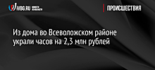 В Подмосковье из дома бизнесмена украли украшения и часы почти на 6 млн рублей