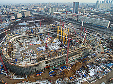 На стадионе "Динамо" началась реставрация барельефов советского скульптора Меркурова