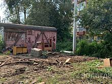 Продолжается демонтаж самовольно установленных гаражных боксов в г. Вологде