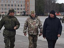 Кавалер трех Орденов Мужества Юрий Швыткин посетил сборный пункт мобилизованных в Новосибирске