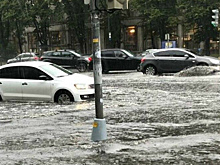 В Рязани затопило центр города после ливня