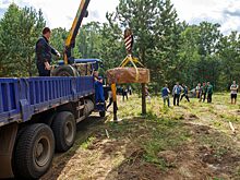 Студенты СФУ приняли участие в закладке Сада камней в парке Гремячая грива