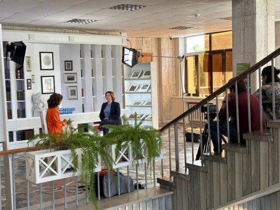 В Институте Пушкина прошли съемки программы «Евразия. Дословно»