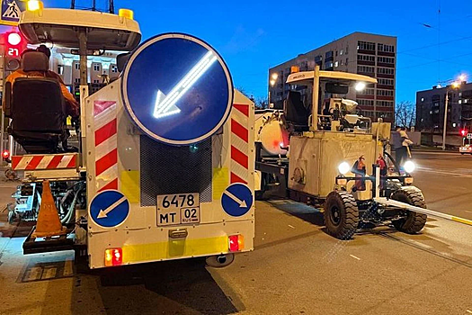 В ночь на 31 мая в центре Уфы не будут работать два перекрестка из-за нанесения разметки
