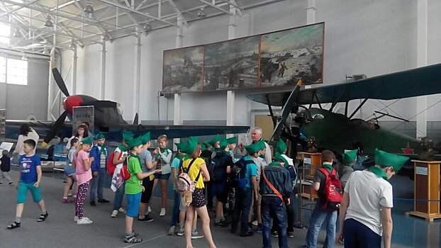 Юные соколинцы посетили Центральный музей ВВС России