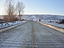 В Нижнекамске при реконструкции дамбы укладывают дорогу из морозостойкого бетона