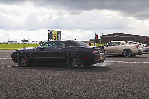 Самый мощный масл-кар сравнили в дрэге с Porsche 911 и Nissan GT-R