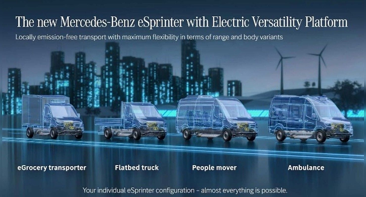Mercedes-Benz создаст электроплатформу для новых eSprinter