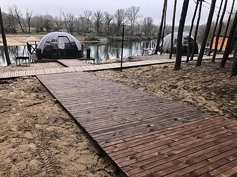 В Курске завершилось благоустройство пляжа «Суворовский» в урочище Солянка