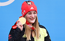 Германская скелетонистка Найзе завоевала золотую медаль на Олимпийских играх