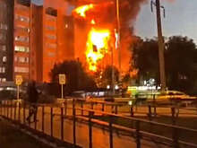 МЧС: площадь пожара в доме в Ейске, где упал самолет, составляет 2 тыс. квадратных метров
