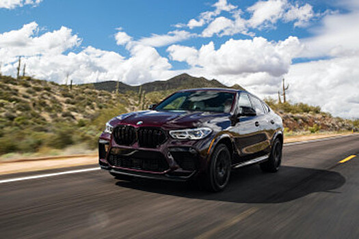 BMW X6 M 2020 года в цвете Ametrine Metallic