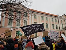 В Эстонии прошли пикеты против замалчивания властями глобального потепления