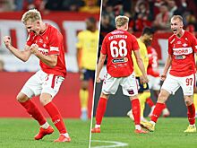 Литвинов бурно праздновал разгром, Максименко хватался за ногу. Фото победы «Спартака»