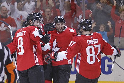 Появилось видео лучших моментов матча Кубка мира Канада — Россия