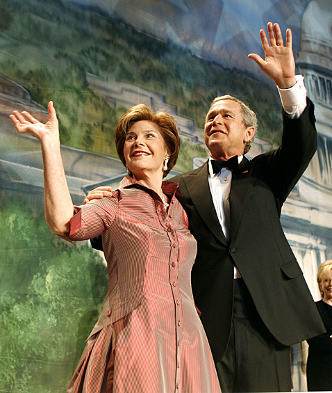Лора и Джордж Буш, 2005