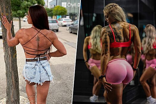 Какими тату украшают спины фитнес-модели и тренеры