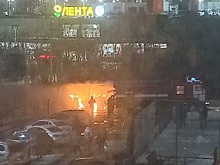 В Рязани произошел пожар у «Ленты» на Тимуровцев