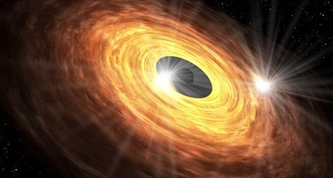 Астрономы заметили, что сверхмассивная черная дыра «подмигивает» им