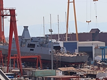 Зеленская спустила на воду в Турции первый корвет для ВМС Украины