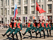 Парад Победы в Новосибирске запечатлели из космоса
