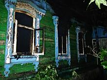 В Пронском районе произошёл пожар в заброшенном доме