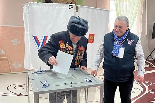 На Ставрополье проголосовал 100-летний ветеран Великой Отечественной войны