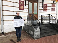 Зоозащитники проводят одиночный пикет у Тверской горДумы, требуя муниципальный приют и ОСВВ