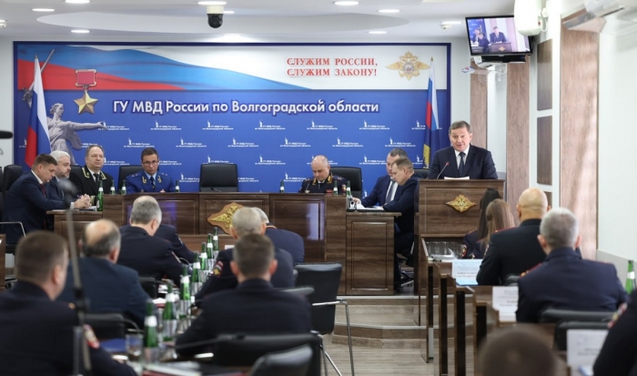 Бочаров принял участие в заседании коллегии ГУ МВД по Волгоградской области