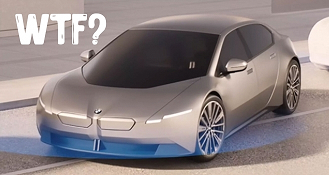 BMW тизерит новый i4 Neue Klasse этим загадочным седаном?