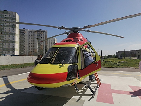 Новый вертолет курской санавиации совершил первый вылет к пациенту