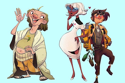 Героев популярных мультфильмов очеловечили