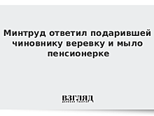 Минтруд ответил подарившей чиновнику веревку и мыло пенсионерке