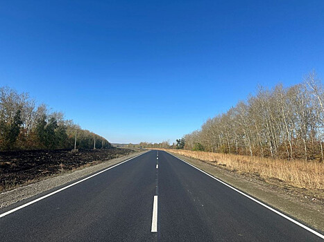 В Тамбовской области завершили ремонт дороги Мучкапский – Покровка