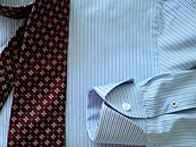 Обработка рукавов в мужской сорочке по итальянской технологии: планка разреза рукава