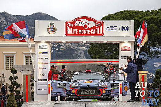 Первый этап Чемпионата мира по ралли WRC 2017 в Монте-Карло: Hyundai Motorsport в тройке лидеров