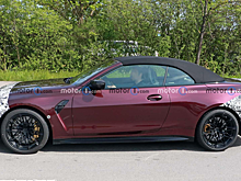 Кабриолет BMW M4 2024 впервые был показан на шпионских фотографиях
