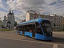 Первый в России полностью беспилотный трамвай запустили в московском Строгине