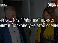 Детский сад №2 "Рябинка" примет дошколят в Волхове уже этой осенью