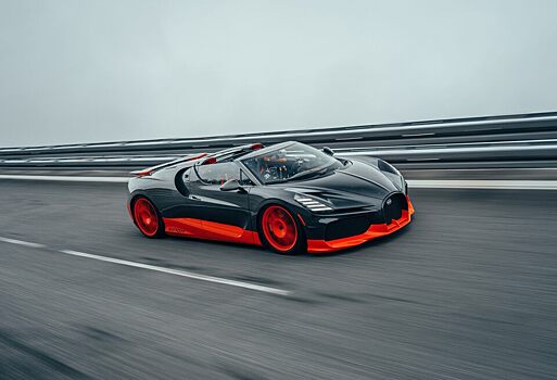 Bugatti W16 Mistral установил рекорд скорости для открытых автомобилей