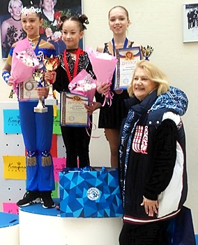 Бронзу на всероссийских соревнованиях завоевала юная фигуристка из Бибирева