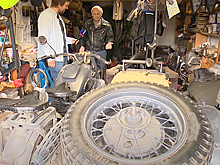 В Пскове россиянин смог восстановить раритетный мотоцикл 1941 года