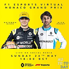 Основной пилот команды Renault в Формуле-1 принял участие в онлайн-чемпионате